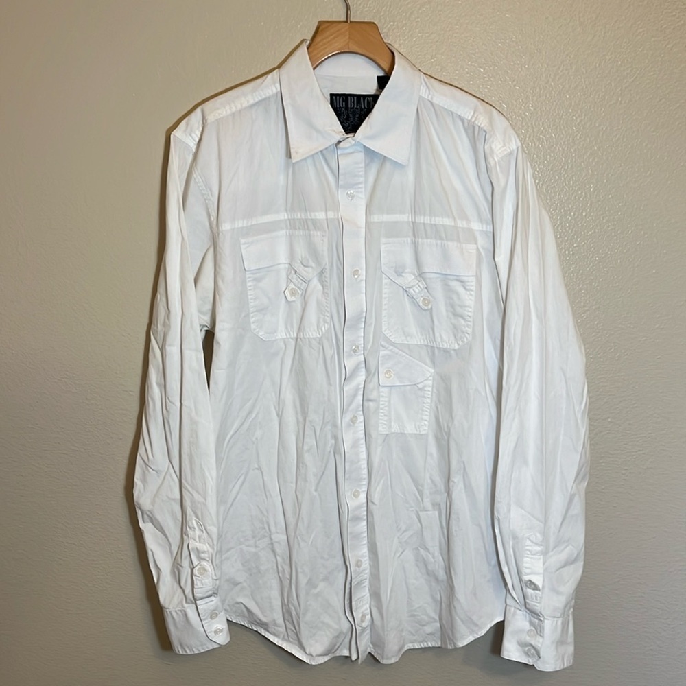 White Classic Office Wedding Neutral Long Sleeve Button Down Cotton Shirt